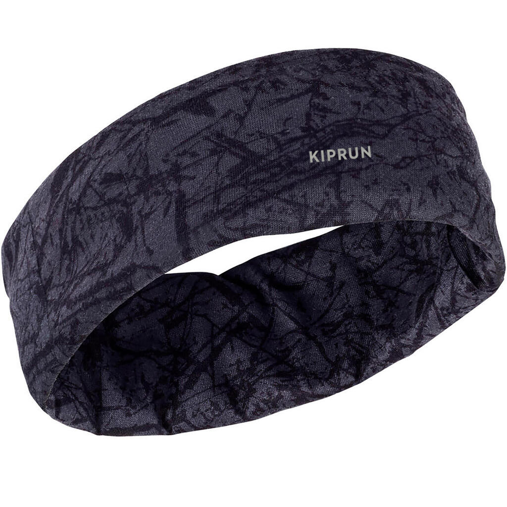 Tour de cou running / Bandeau multifonctions Homme Femme - KIPRUN noir camo gris